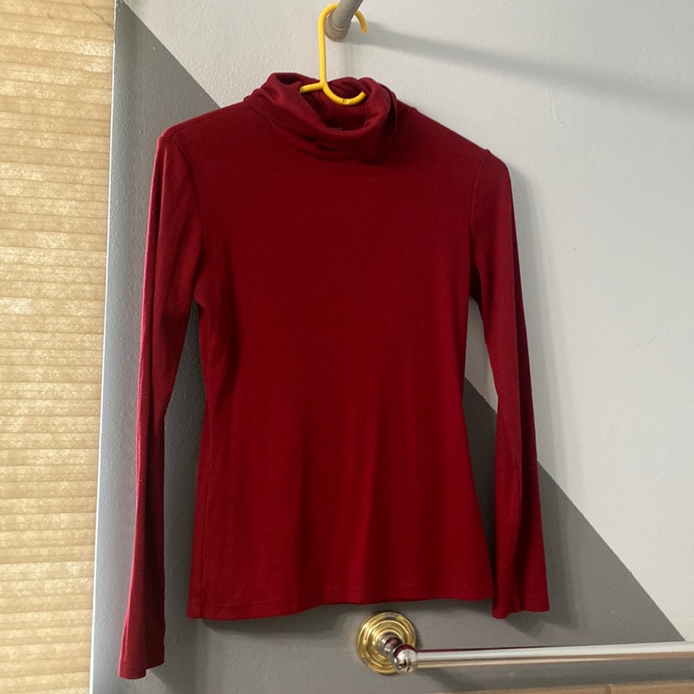 Red, turtleneck